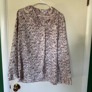 Express Portofino Red and White Blouse